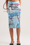 CONSTANÇA ENTRUDO Ocean Miracle Print Mesh Skirt SS23_SKI06